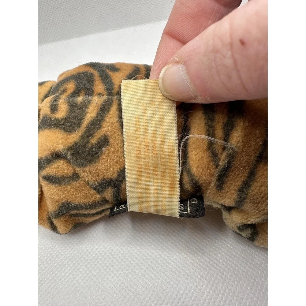 Anne Geddes Tiger Baby Dark Skinned Beanie Plush Stuffed Animal Vtg Doll 9